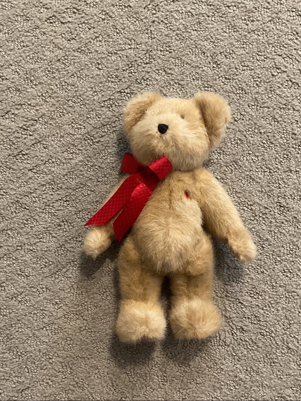 Boyds Bears Plush Teddy with Red Ribbon